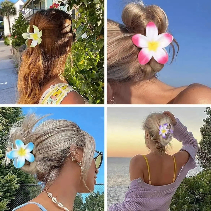 Flower Hair Claw Clips