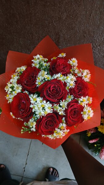 Bouquet de roses rouges