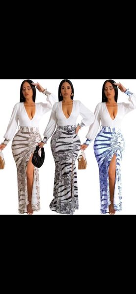 Robe avec fente