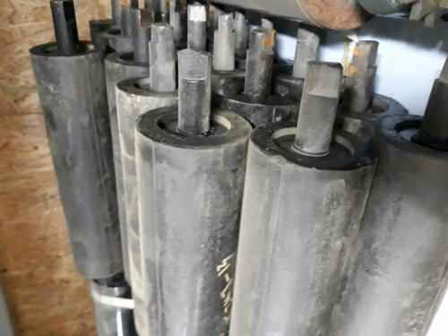 Резиновые конвейерные ролики.