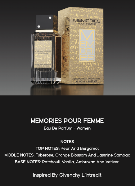 Parfum Memories Pour Femme