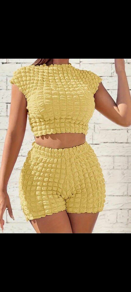 Ensemble élégant gaufré