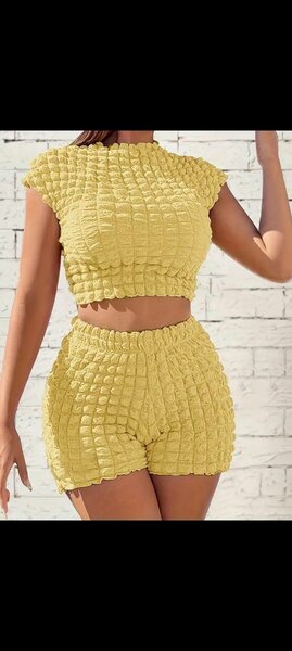 Ensemble élégant gaufré