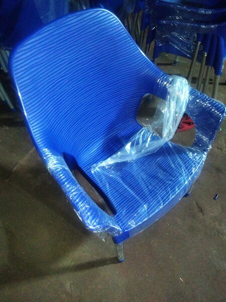 Wavey rattan chair