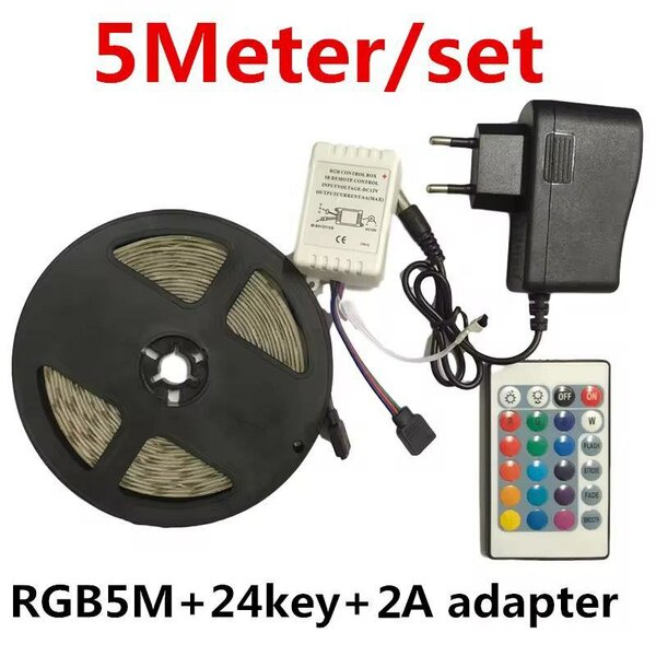 Bande LED RGB 5M avec télécommande