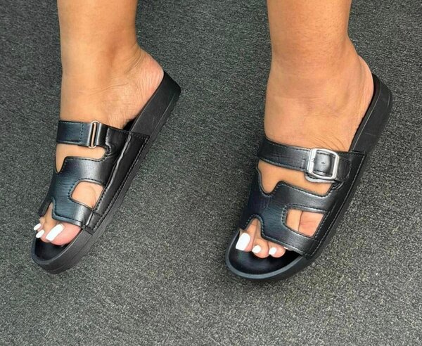 Women's sandals, color black