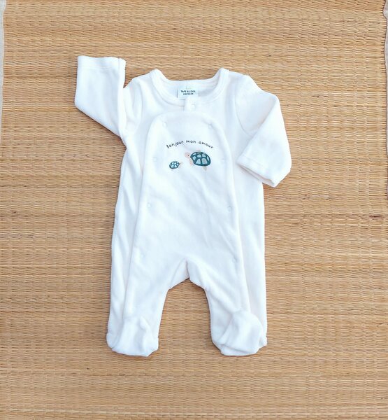 Combinaison pour bébé, velours, 0-6 mois