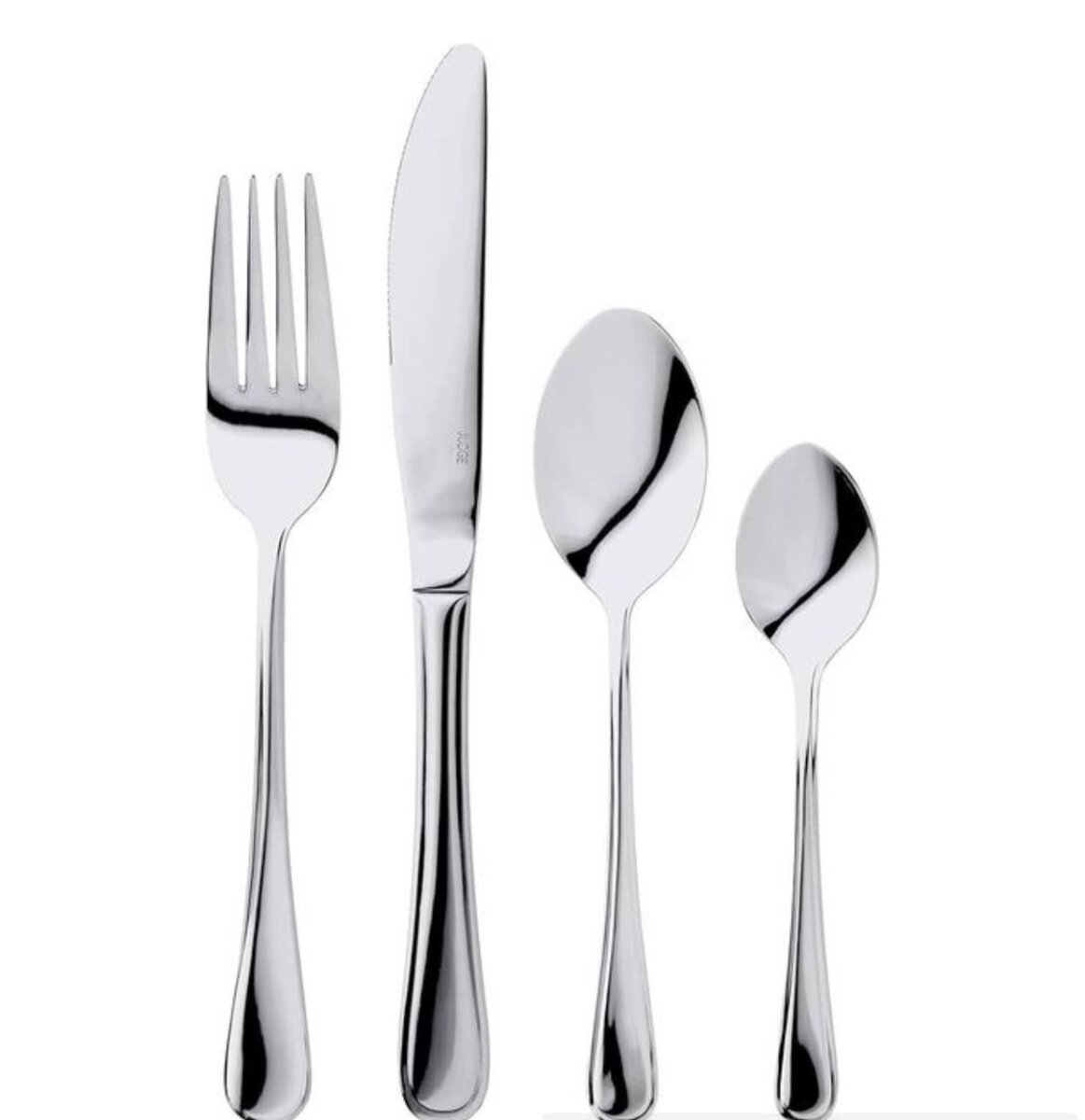 4 Pieces Stainless Steel Cutlery Set - Silver