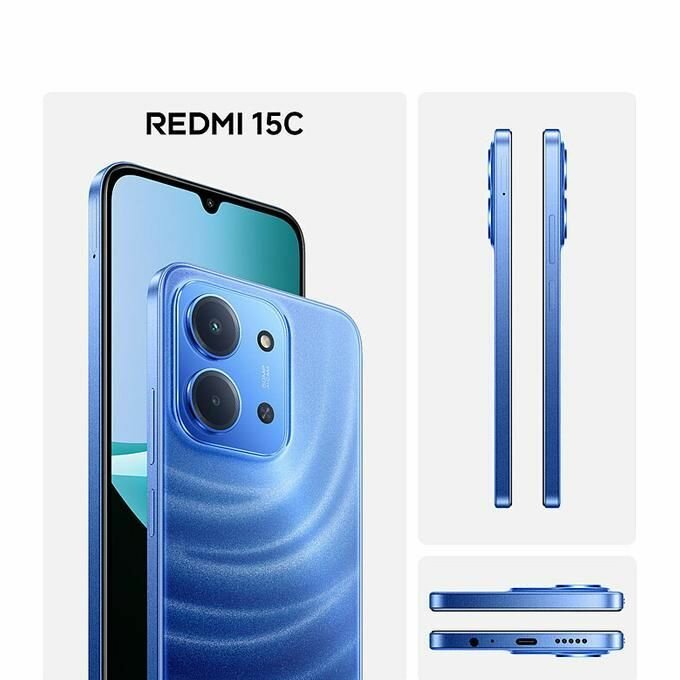 Smartphone Redmi 15C Bleu