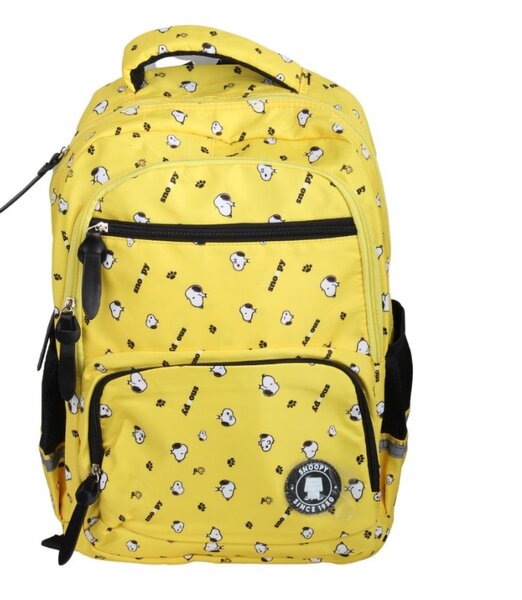 Sac à dos jaune motif enfants