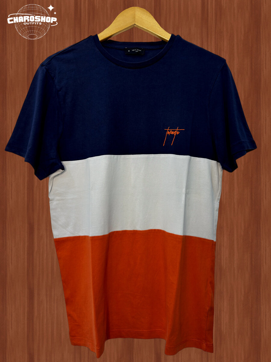 T-shirt tricolore unisexe