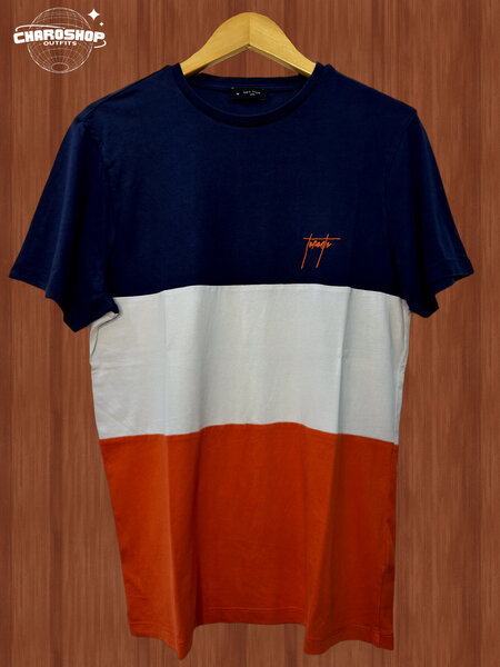 T-shirt tricolore unisexe