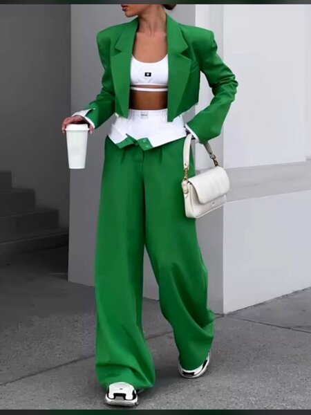 Ensemble Tailleur Vert Femme