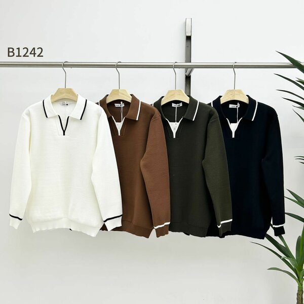 Pulls col polo élégants