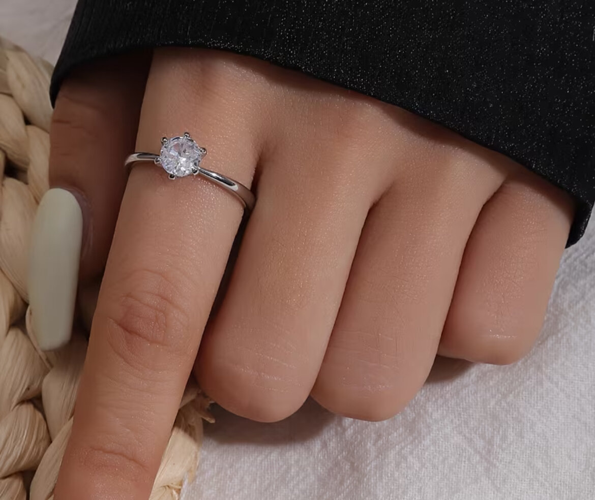 Bague Solitaire Éclatante