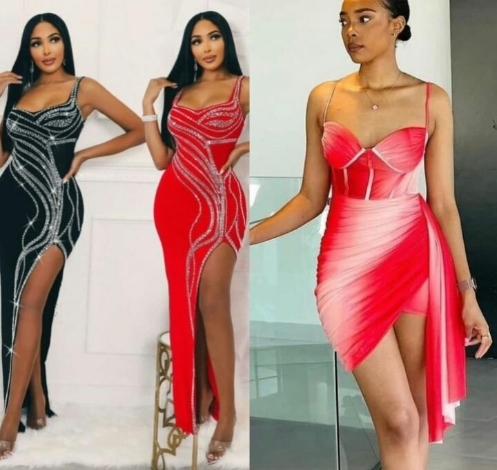 Robe de soirée élégante fendue