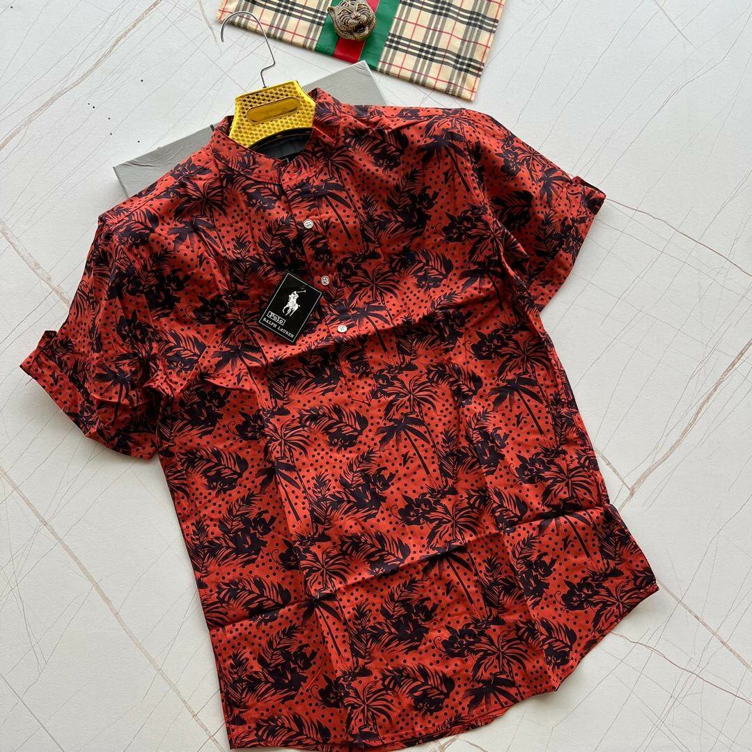 Polo Linen Flower Shirts