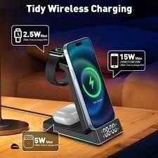 Station de Charge Sans Fil 3 en 1