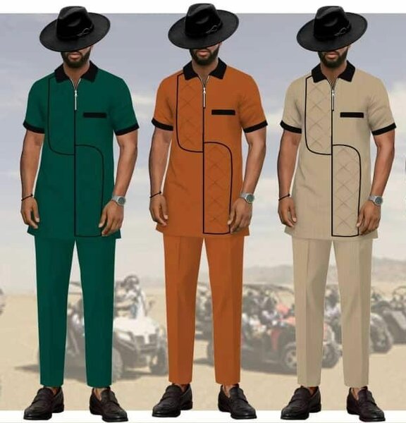 Ensemble style africain homme élégant