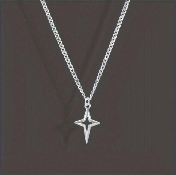 Star crossed pendant necklace