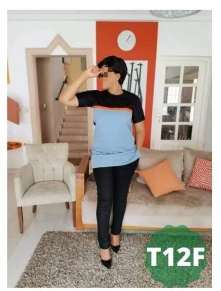 T-shirt Femme Bicolore