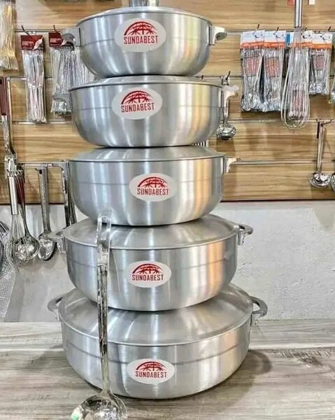 SUNDABEST Lot de casseroles en acier inoxydable