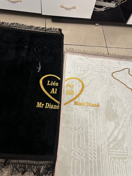 Tapis de prière personnalisés
