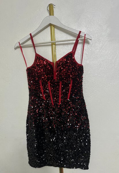 Robe à paillettes glamour