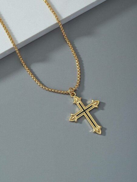 Collier croix élégant pour homme