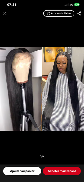 Perruque Lace Front Lisse