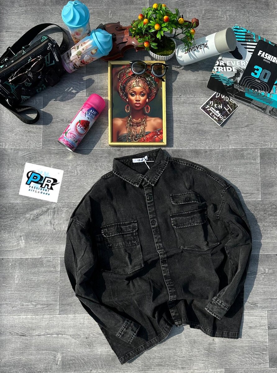 Chemise Noire Décontractée