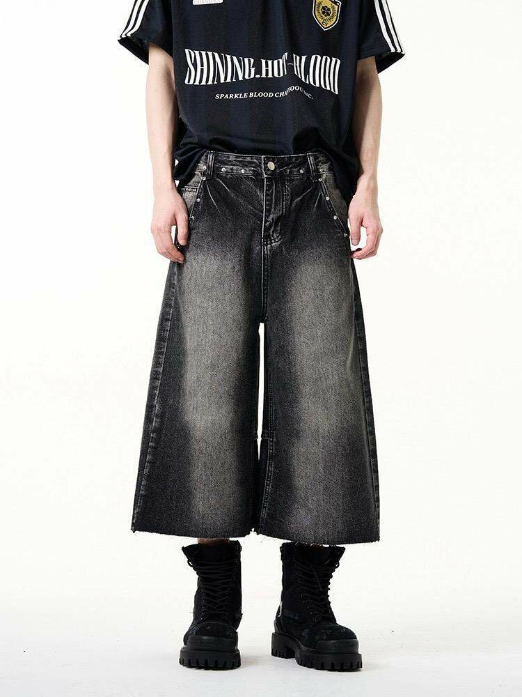 Baggy jeans shorts