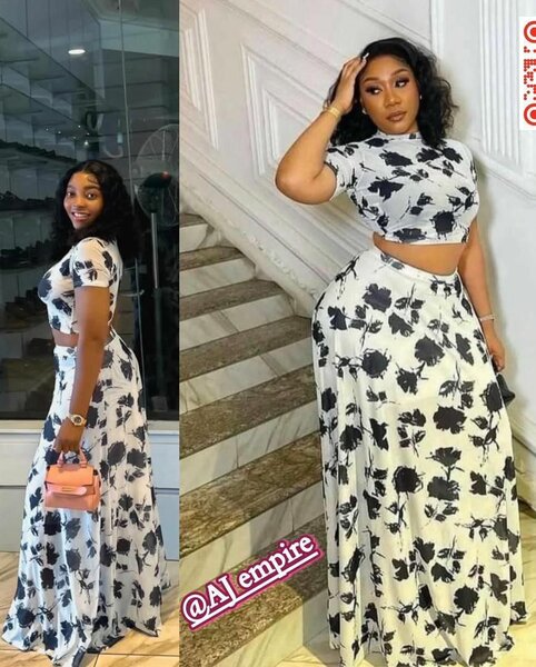 Robe longue florale élégante