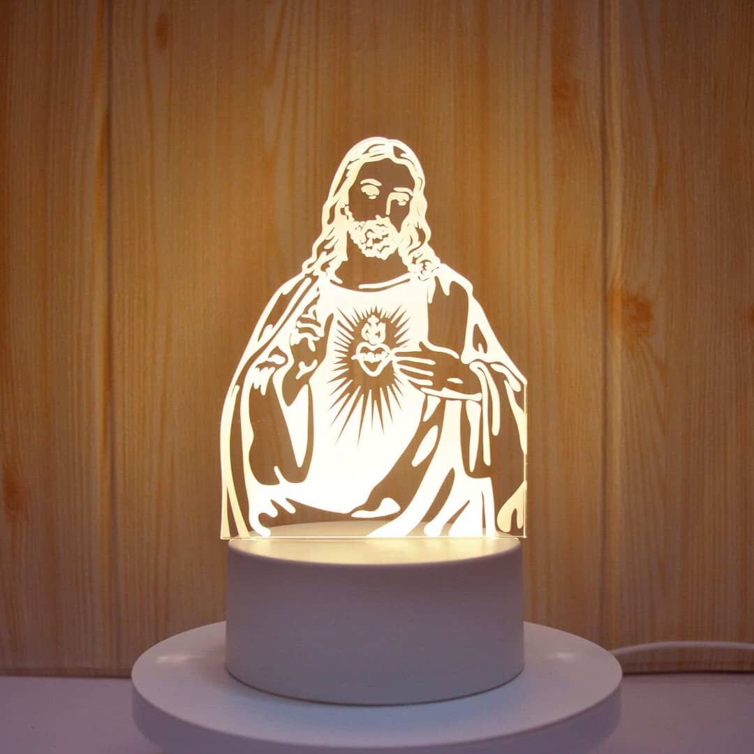 Lampe LED Religieuse 3D