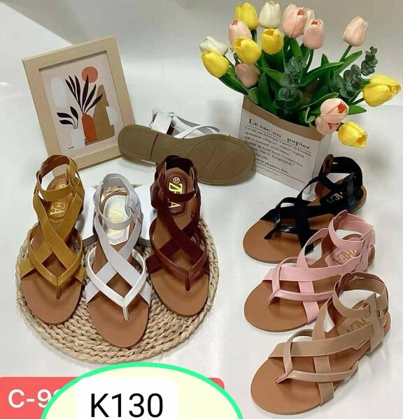 Cooked rubber sandals