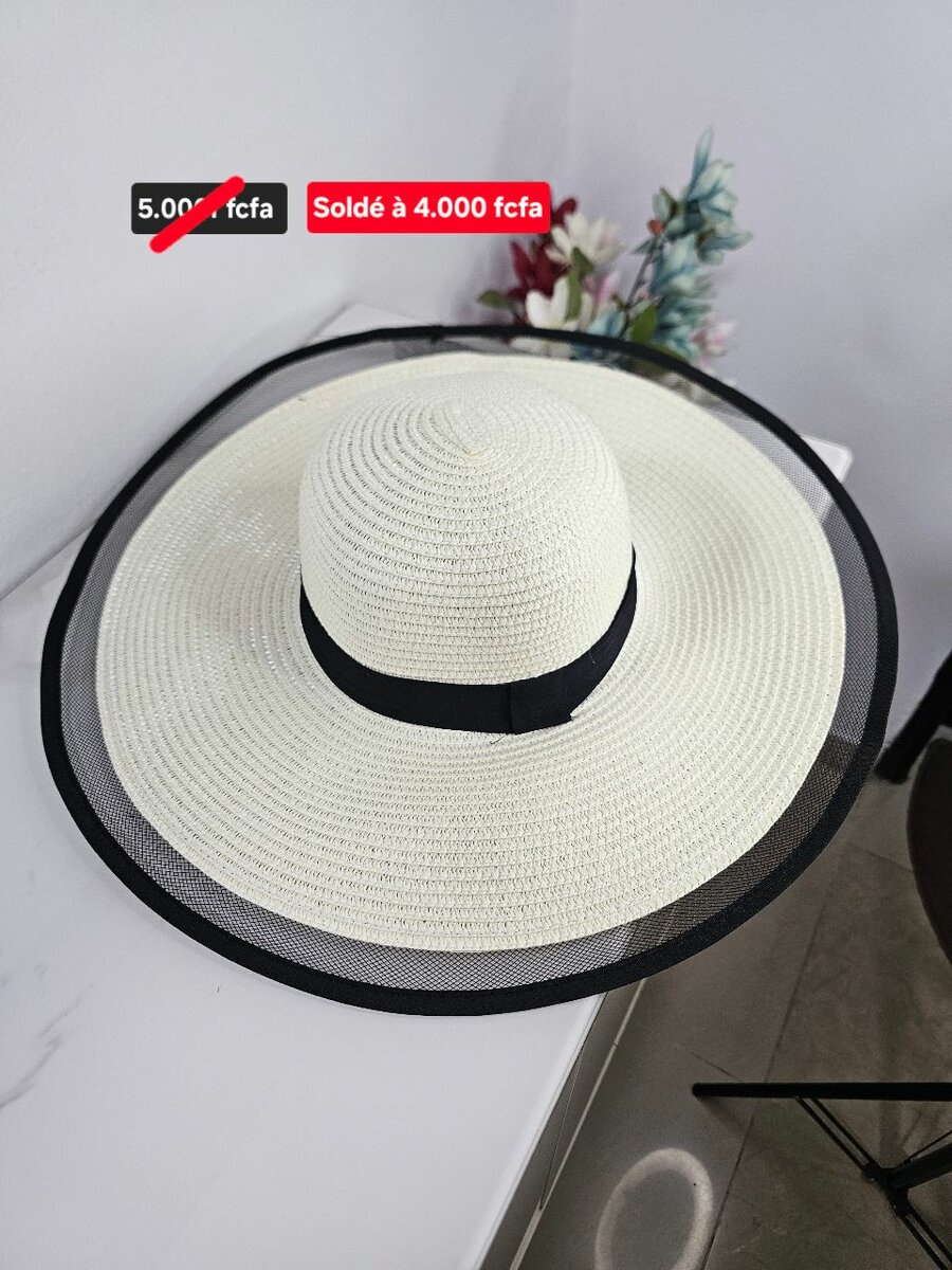 Chapeau en paille 50cm