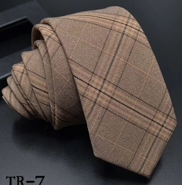 Polyester + Rayon Ties brown