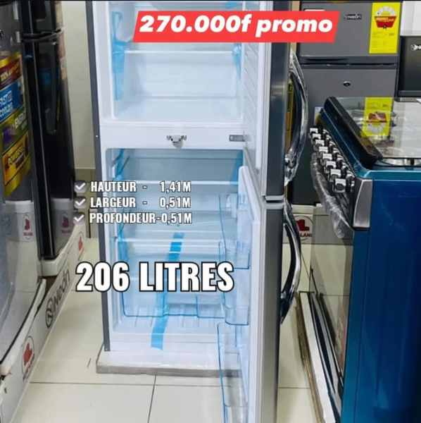 Réfrigérateur 206L Compact