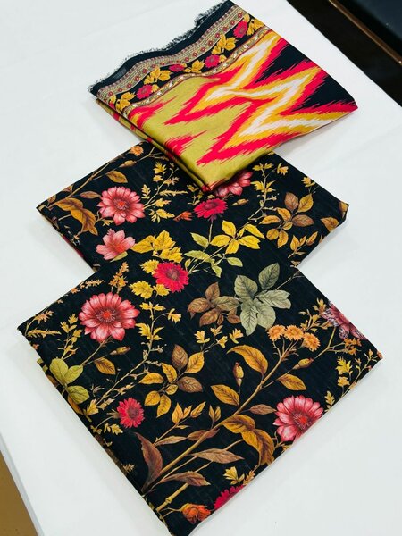 Printed lawn suit