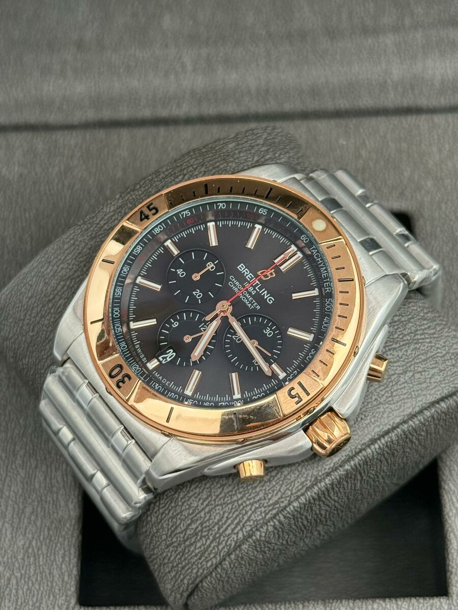 Montre chronographe en acier inoxydable