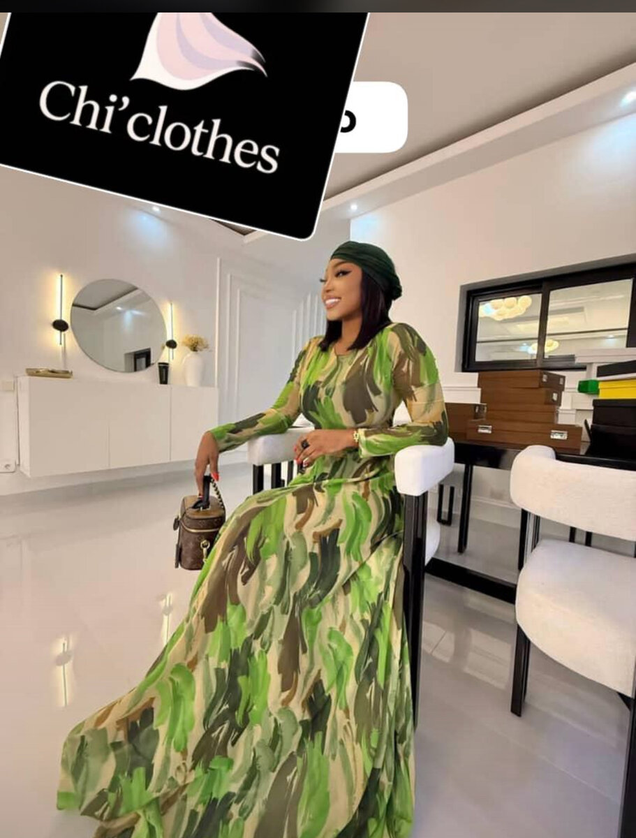 Robe longue imprimée