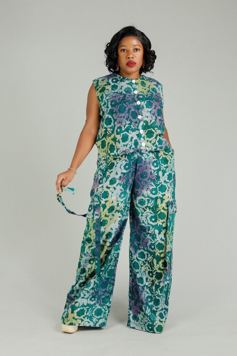 Ensemble haut pantalon cargo