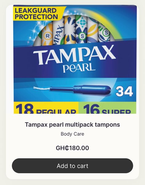 TAMPAX PEARL MULTIPACK TAMPONS