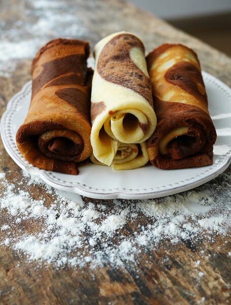 Crêpes fraîches délicieuses