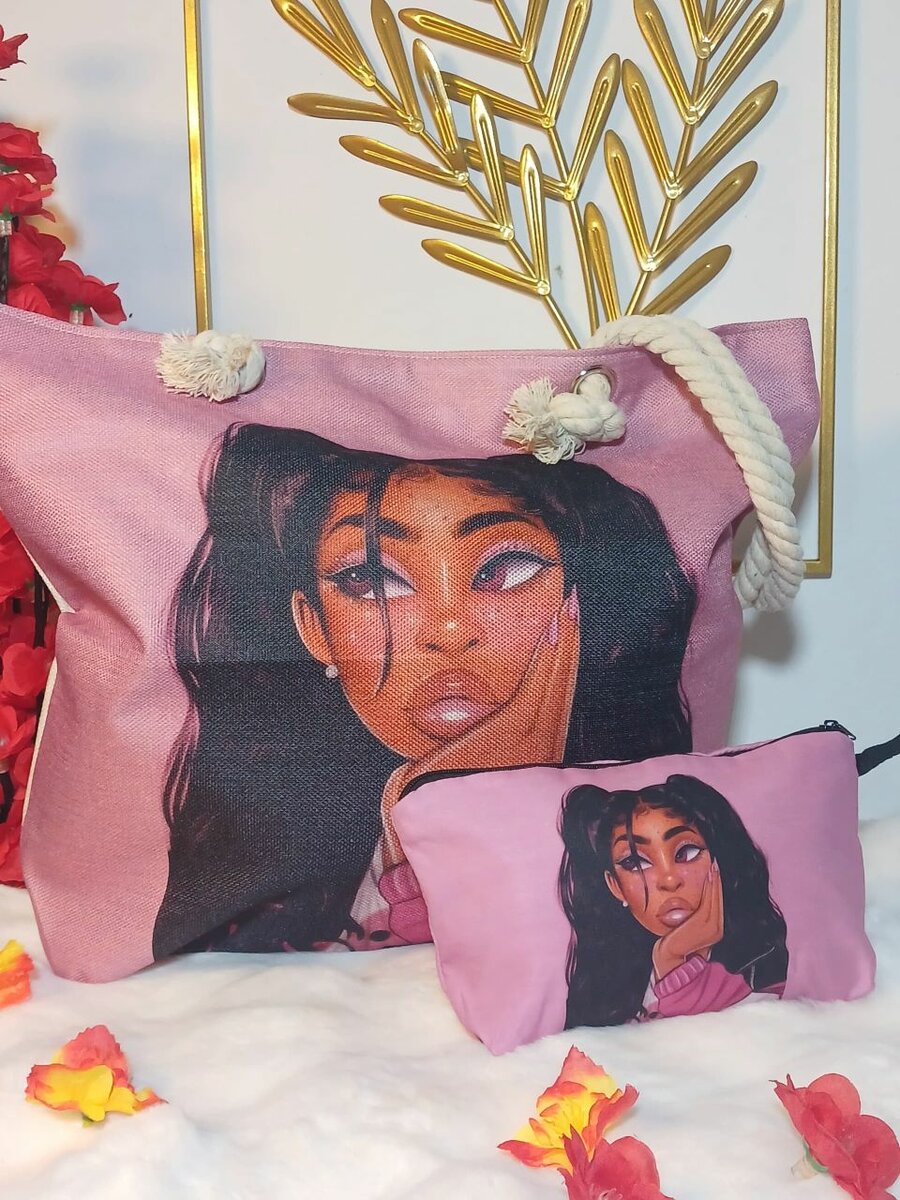 Ensemble Sacs Tissus Motifs Artistiques