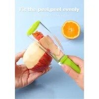 Fruit Peeler Vegetable Peeler with Container, Stainless Steel Multi-function Storage Type Peeling Knife with Barrel, Vegetable and Fruit Peeler for Veggies and Fruits