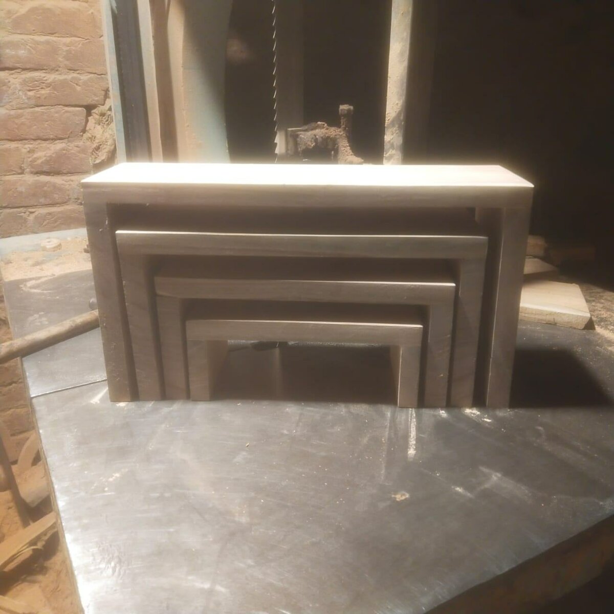 Wooden shelves,Wooden seats pack of 4