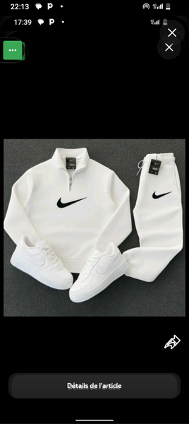 Ensemble survêtement Nike blanc