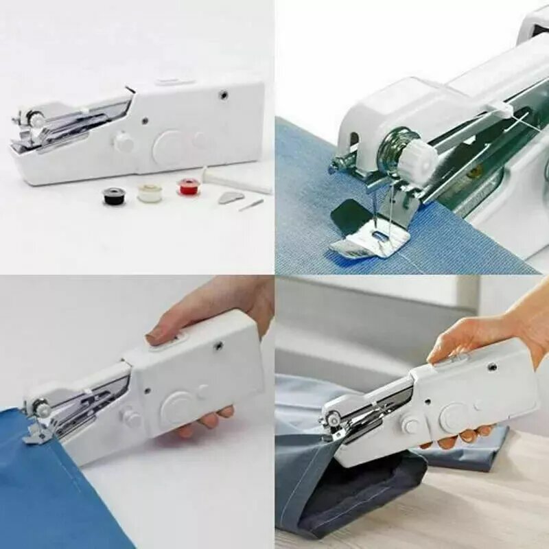 Portable handheld sewing machi