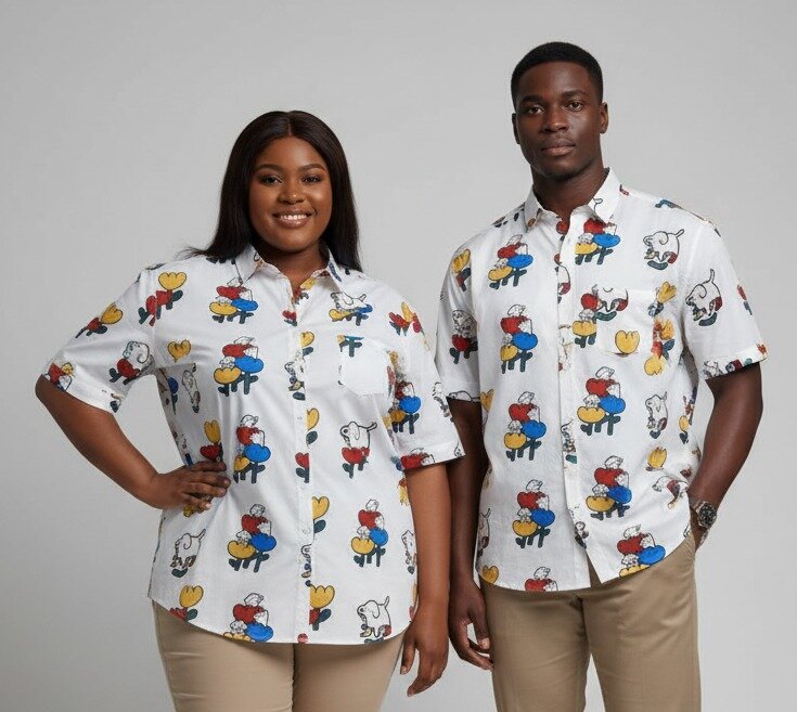 Chemise mandala unisex